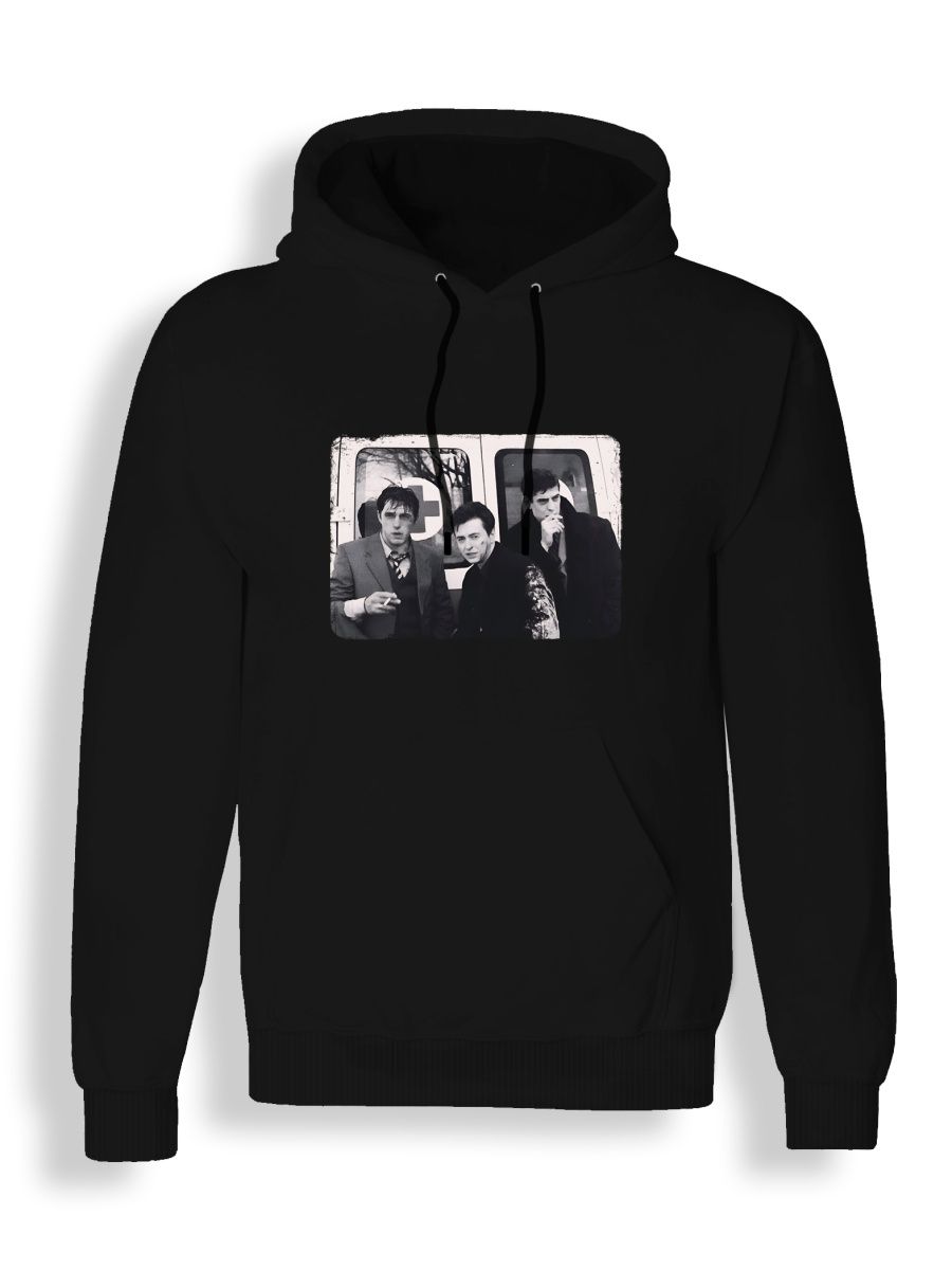 Худи унисекс СувенирShop Бригада/Саша Белый/Космос/Пчела/Фил 10 черное S