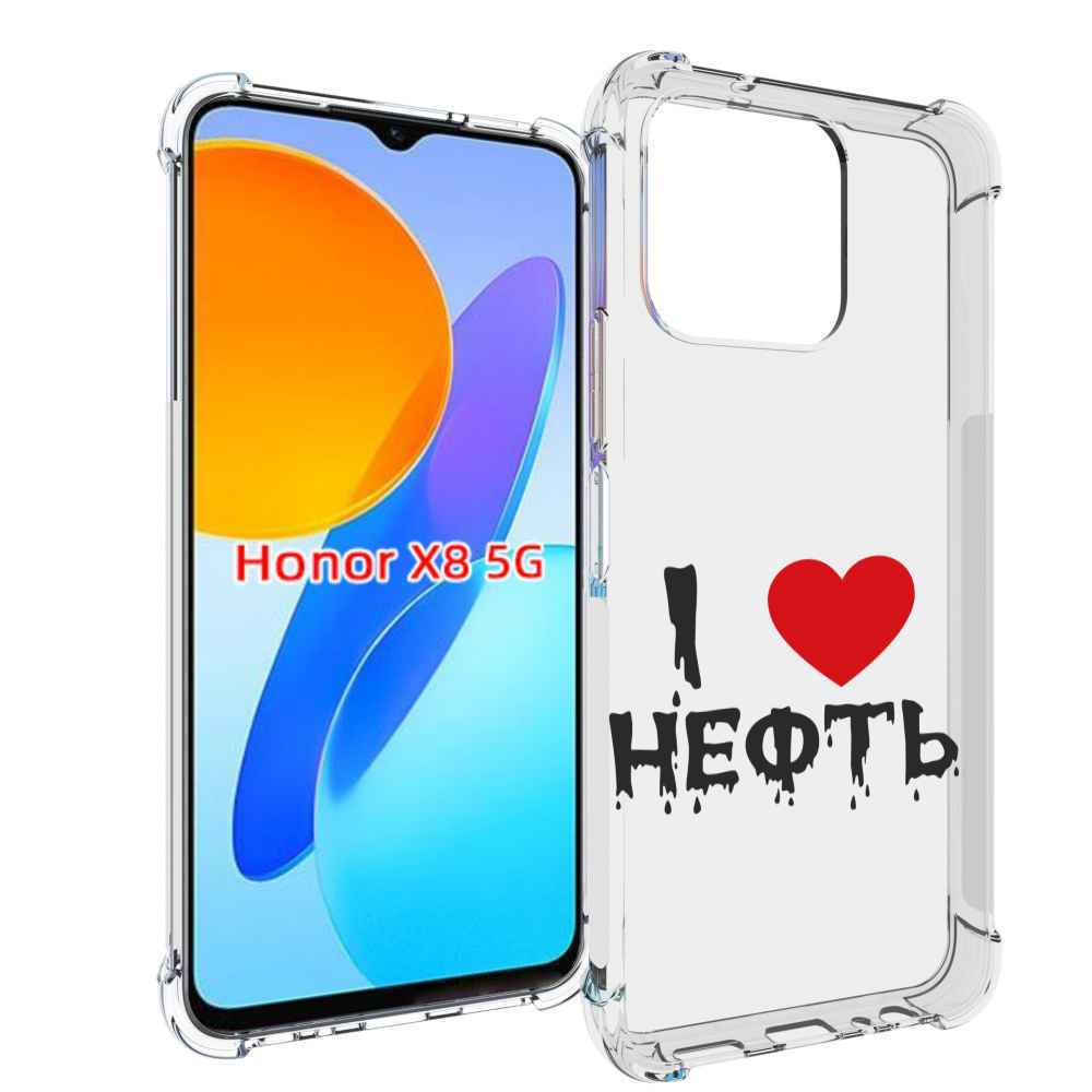 

Чехол MyPads нефть для Honor X8 5G, Прозрачный, Tocco