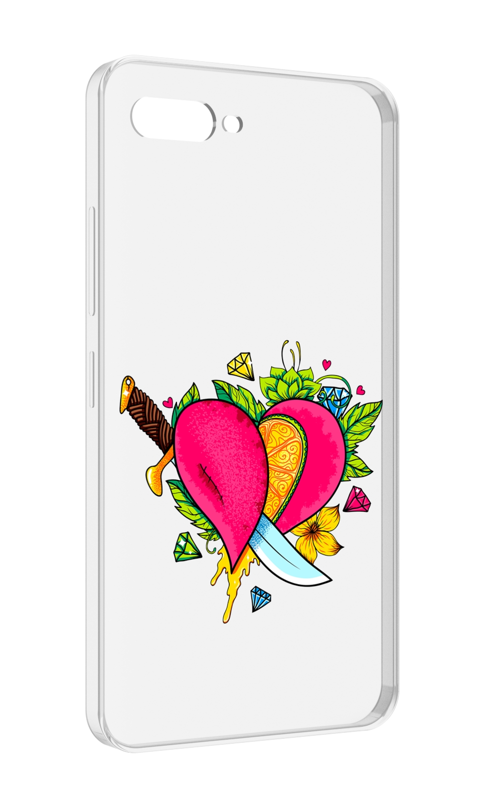 

Чехол MyPads Фруктовое сердце для ITEL A25 / ITEL A25 Pro / ITEL A35, Прозрачный, Tocco