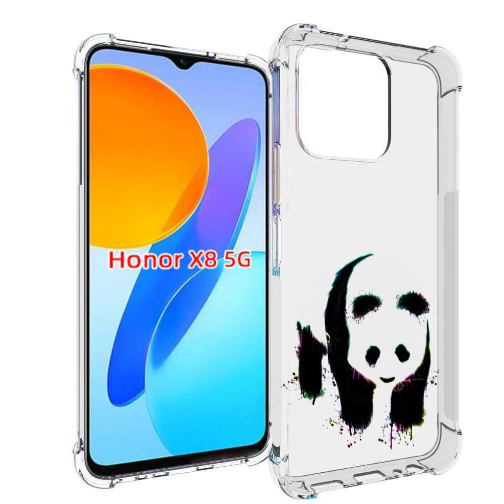 

Чехол MyPads панда в акварели для Honor X8 5G, Прозрачный, Tocco