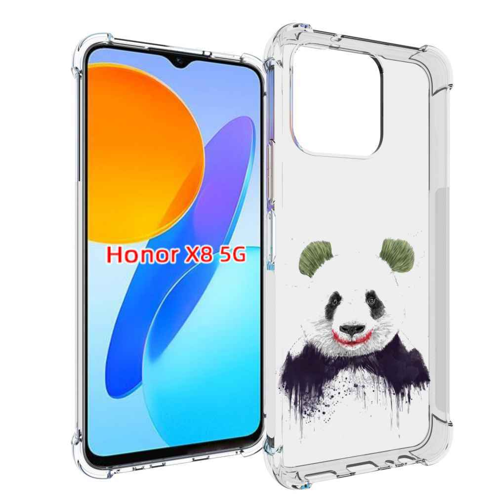 

Чехол MyPads панда джокер для Honor X8 5G, Прозрачный, Tocco