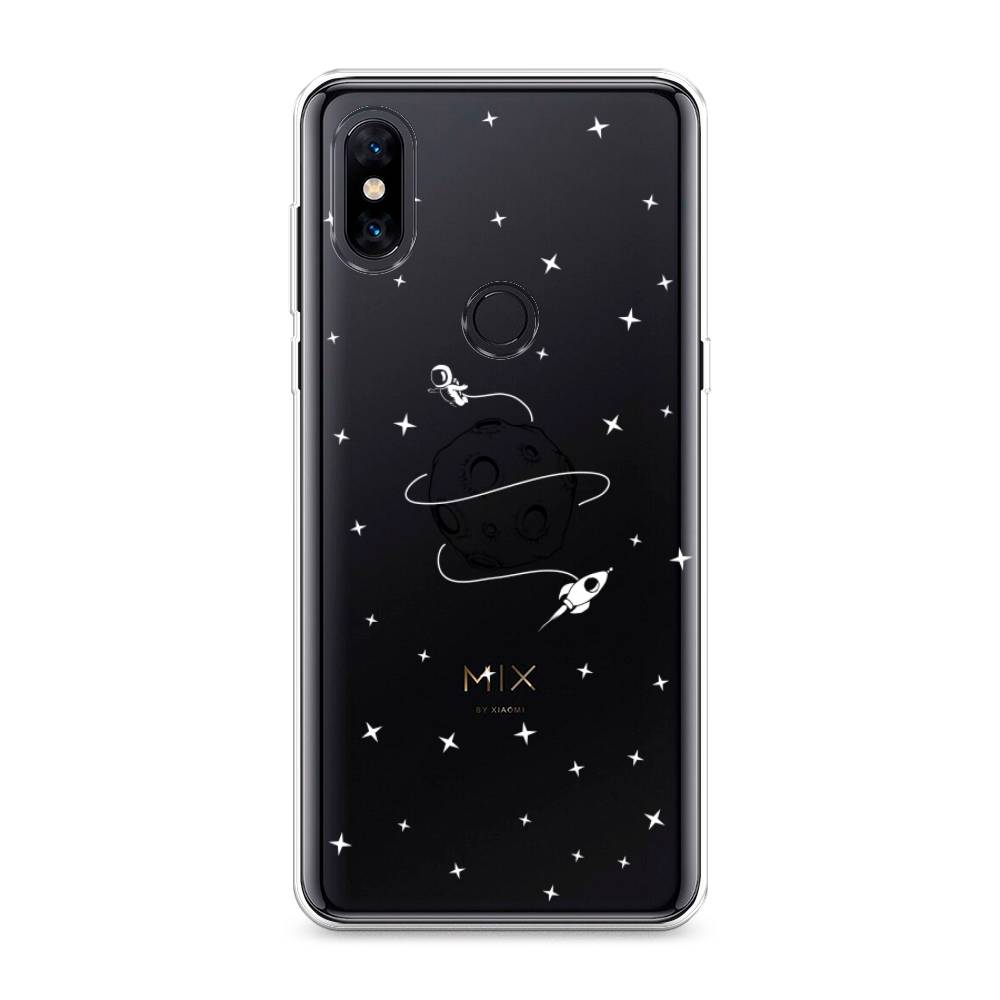 

Чехол на Xiaomi Mi Mix 3 "Полет вокруг луны", Белый;серый;черный, 34950-2