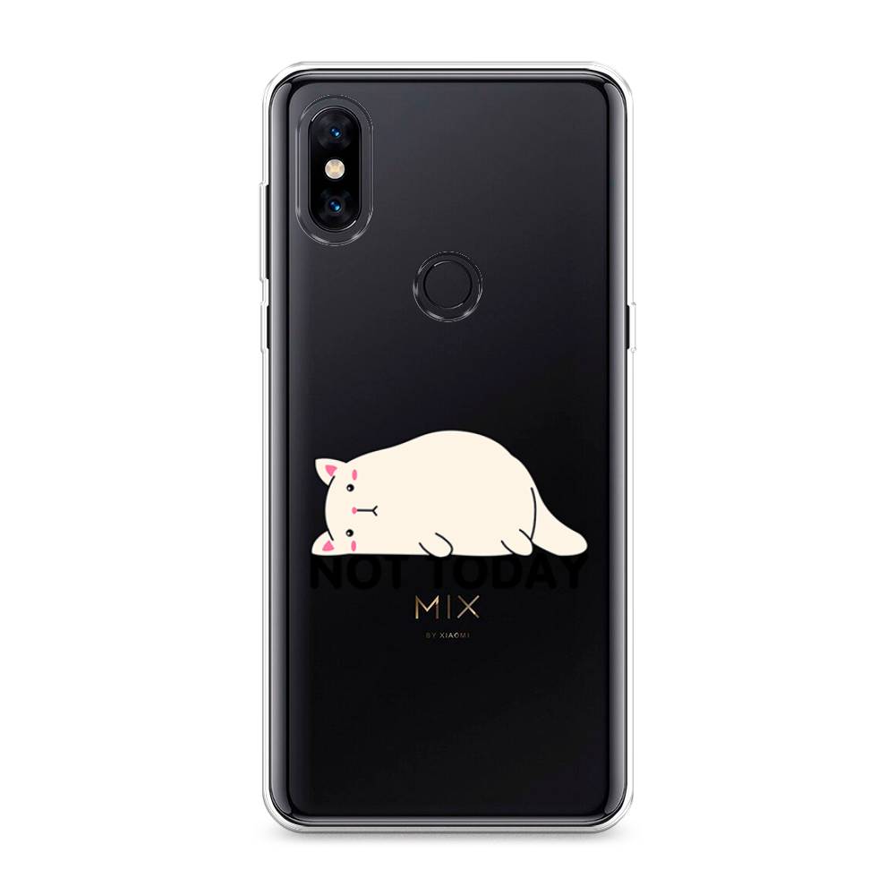 

Чехол на Xiaomi Mi Mix 3 "Cat not today", Белый;розовый;черный, 34950-1