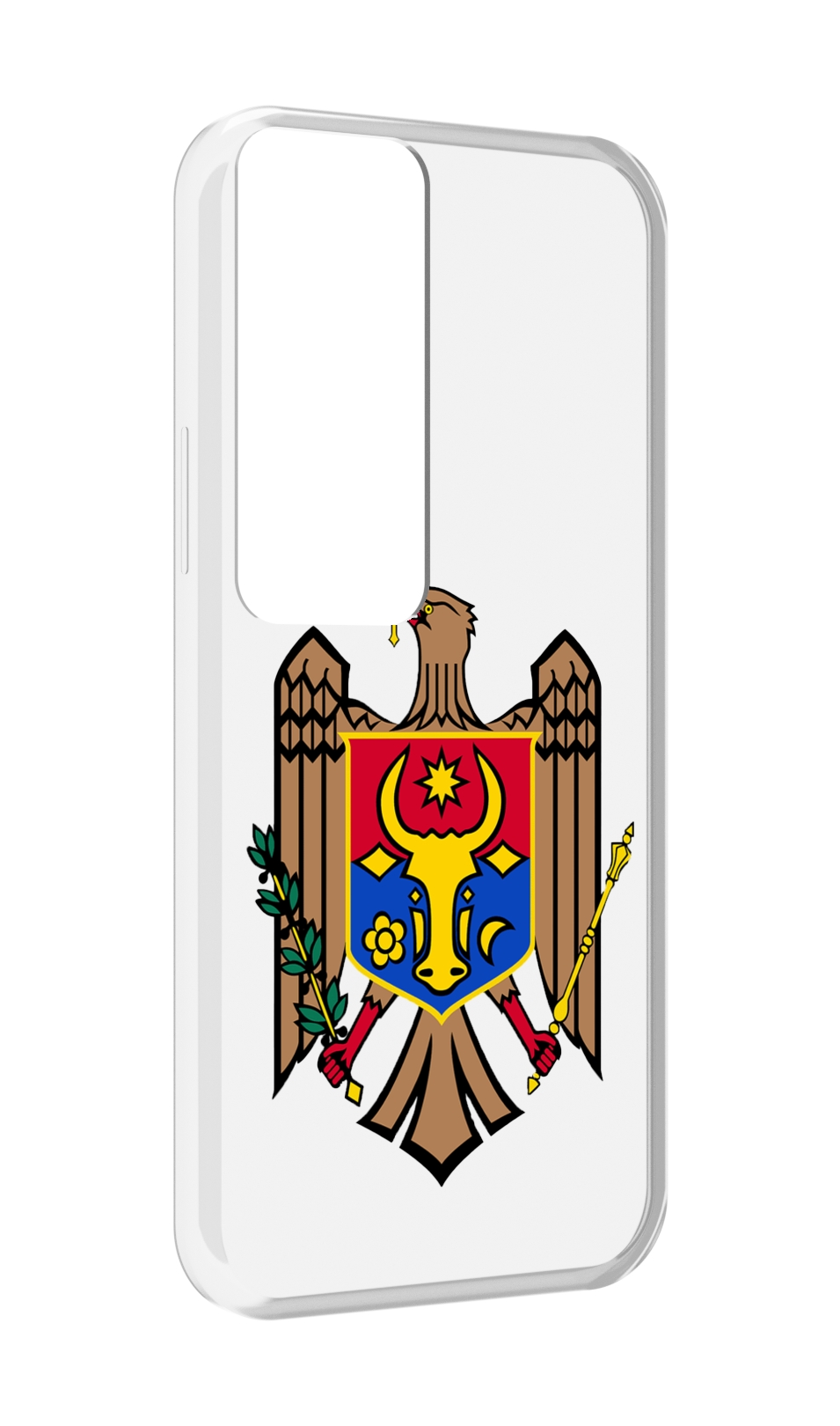 

Чехол MyPads герб-молдовы для Tecno Pova Neo 2, Прозрачный, Tocco