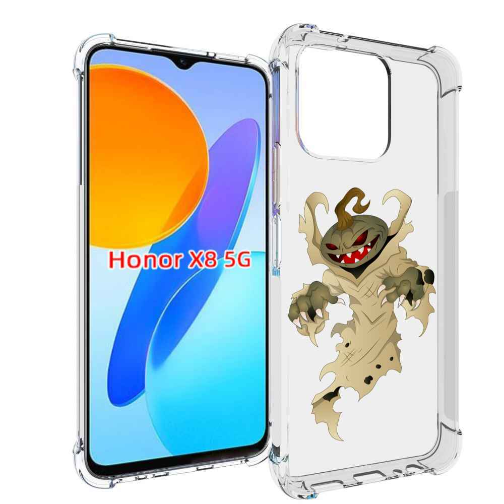 

Чехол MyPads призрак хэллоуина для Honor X8 5G, Прозрачный, Tocco