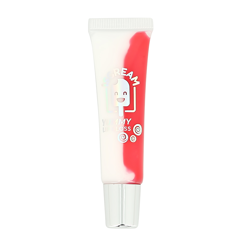 фото Блеск для губ iscream yummy двухцветный тон 03 strawberry lemonade