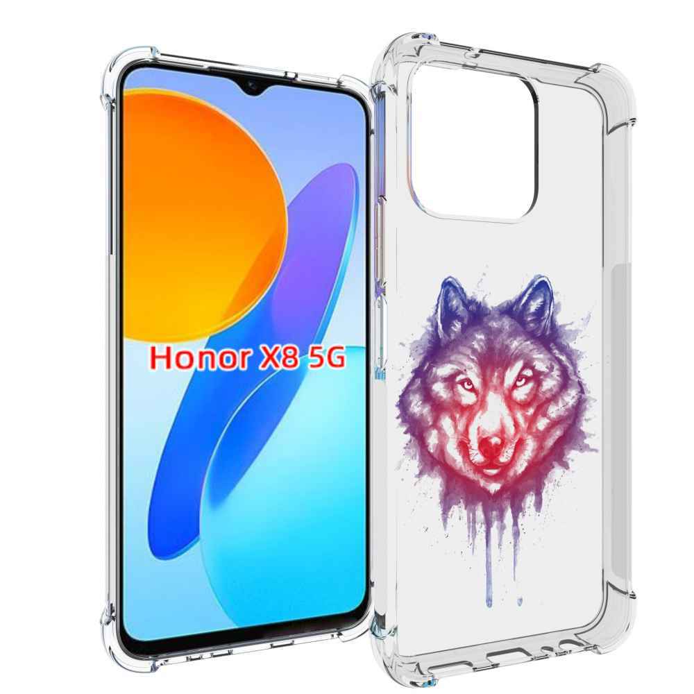 

Чехол MyPads пушистый волк для Honor X8 5G, Прозрачный, Tocco