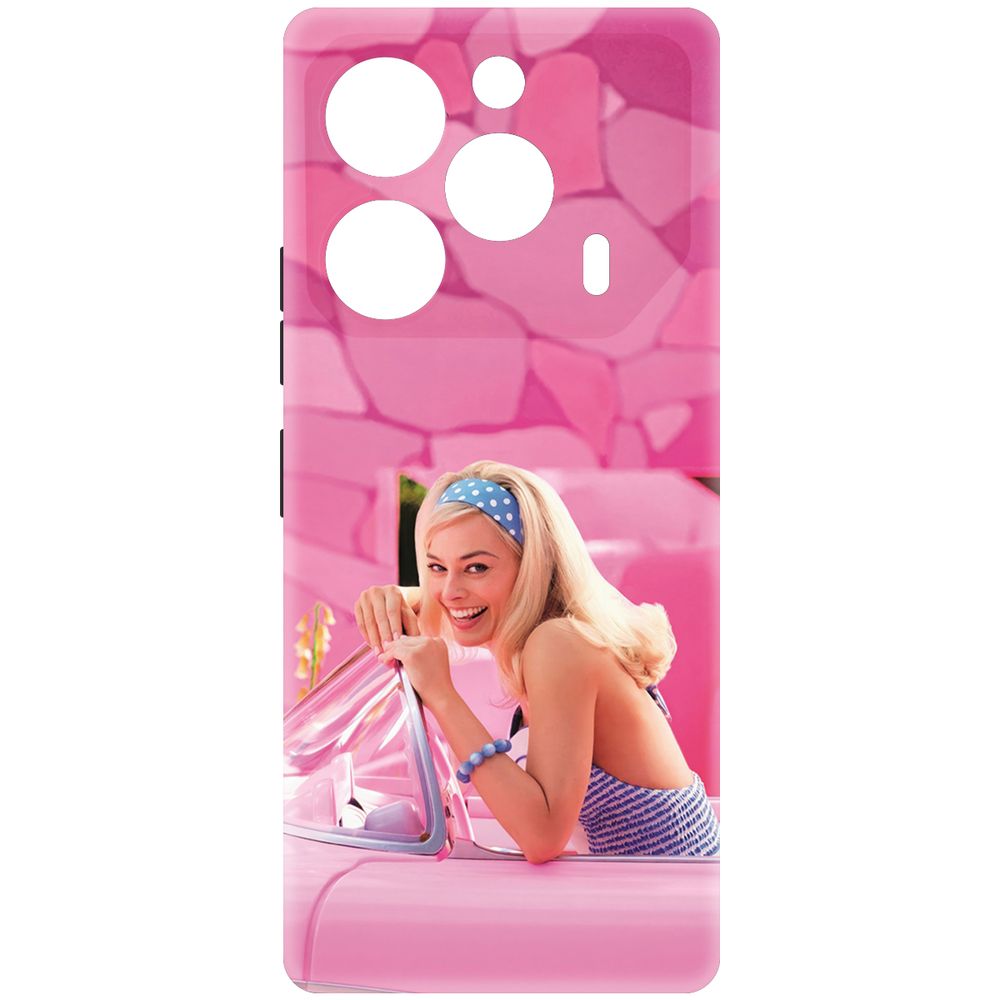 

Чехол-накладка Krutoff Soft Case Барби в розовом для TECNO Pova 6 Pro черный