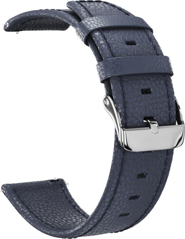 

Ремешок кожаный GSMIN Cobalt 20 для Garmin Venu (Синий)