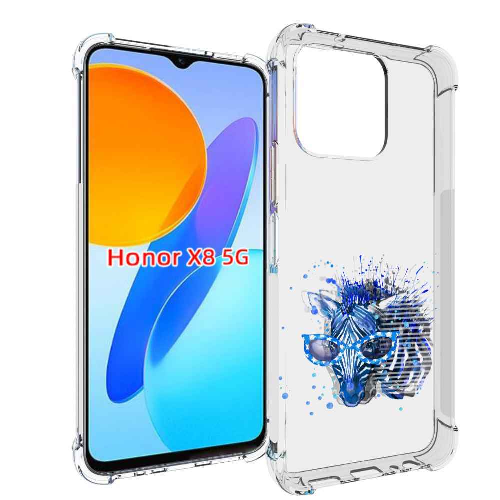 

Чехол MyPads расплывчатая зебра для Honor X8 5G, Прозрачный, Tocco