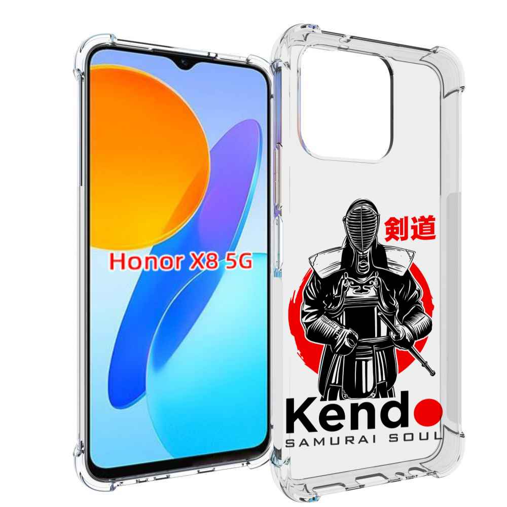 

Чехол MyPads рисованый самурай для Honor X8 5G, Прозрачный, Tocco