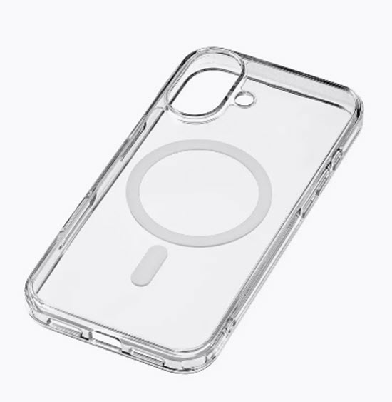 

Чехол для iPhone 16 с MagSafe ( функцией беспроводной зарядки ) прозрачный, iPhone 16