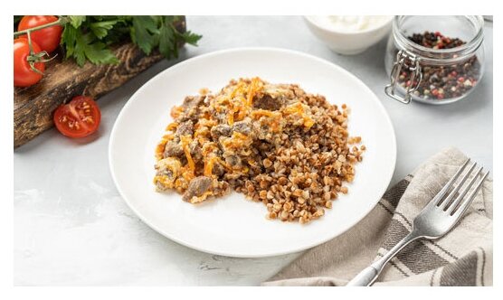 

Каша ВкусСити гречка с говядиной 250 г