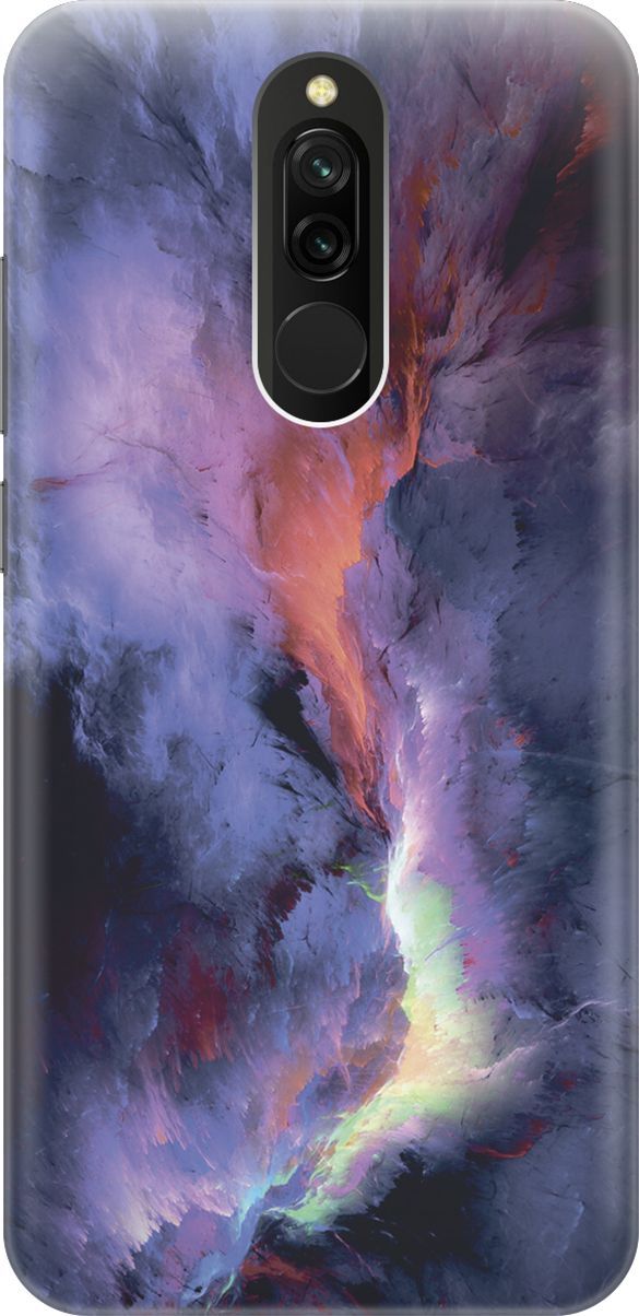 

Силиконовый чехол на Xiaomi Redmi 8 "Гром и молния", Фиолетовый;черный, 7960