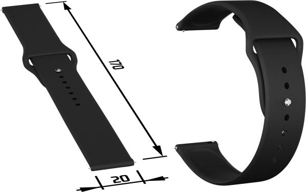 

Ремешок силиконовый GSMIN Sport Band 20 для Garmin VivoActive 3 (Белый)