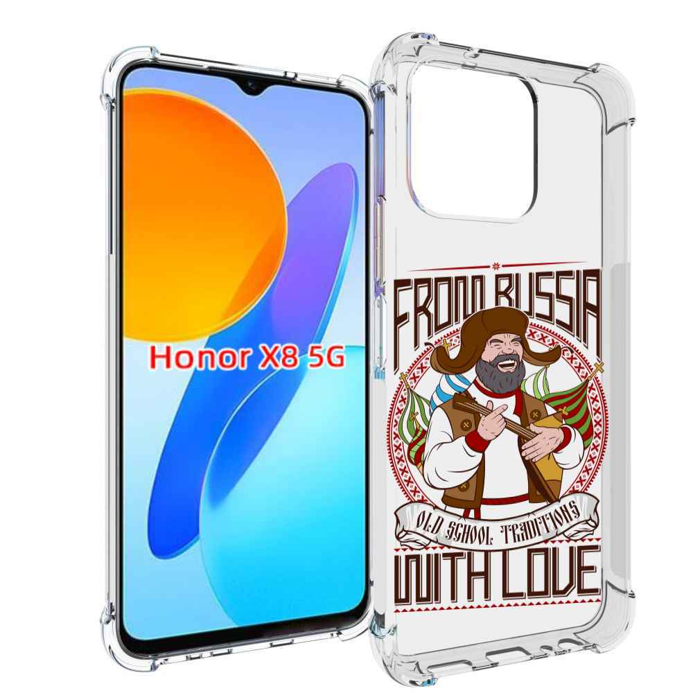 

Чехол MyPads русский мужчина для Honor X8 5G, Прозрачный, Tocco