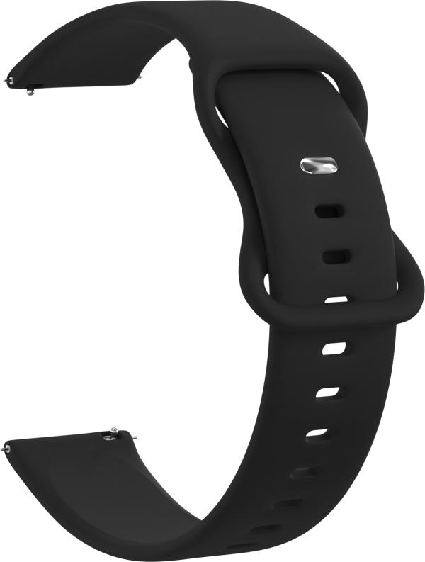 фото Ремешок силиконовый gsmin net 20 для умных часов garmin vivoactive 3 (черный)