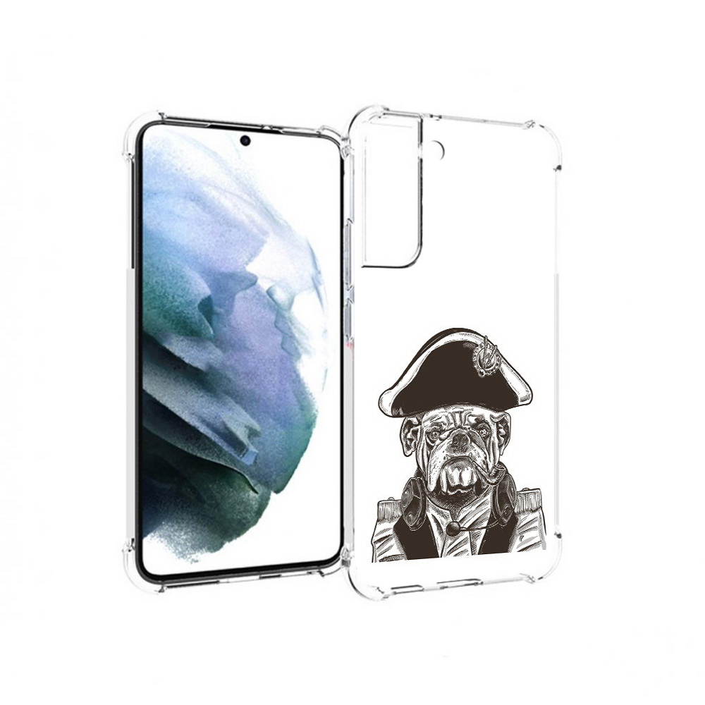 

Чехол MyPads Tocco для Samsung Galaxy S22 Plus мопс генерал (PT226933.535.483), Прозрачный, Tocco