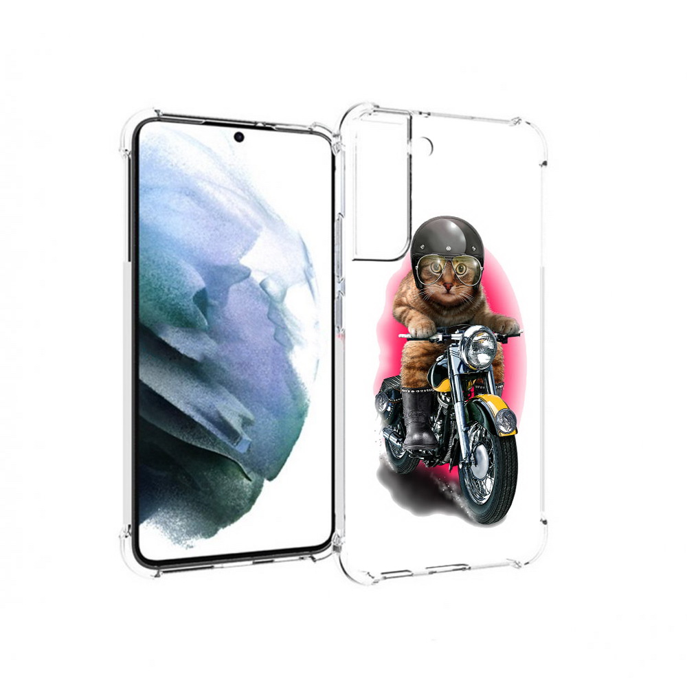 

Чехол MyPads Tocco для Samsung Galaxy S22 Plus мото-кот (PT226933.535.485), Прозрачный, Tocco