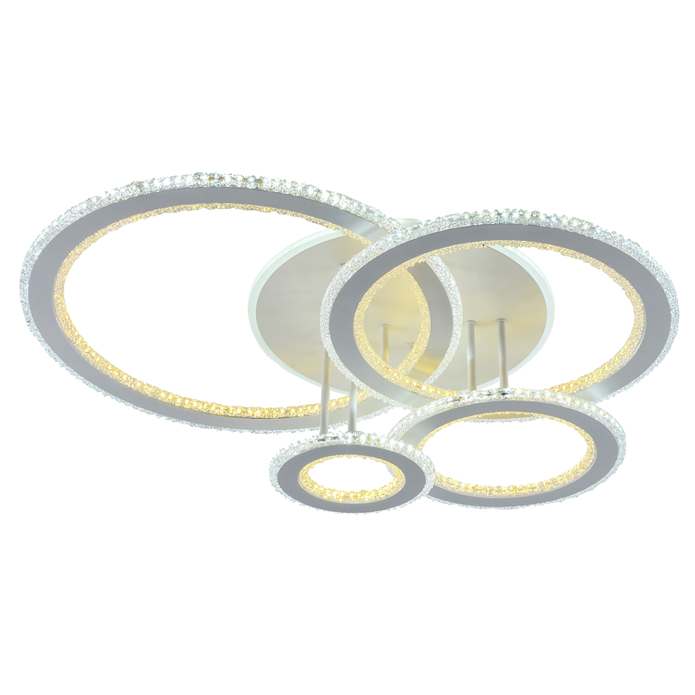 

Светодиодная люстра 8040/4 WHT 170W+126W BL+YL, 8040/4