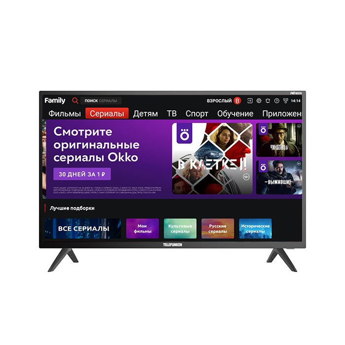 фото Ledтелевизор telefunken tf-led32s91t2s 32" smart tv 005166