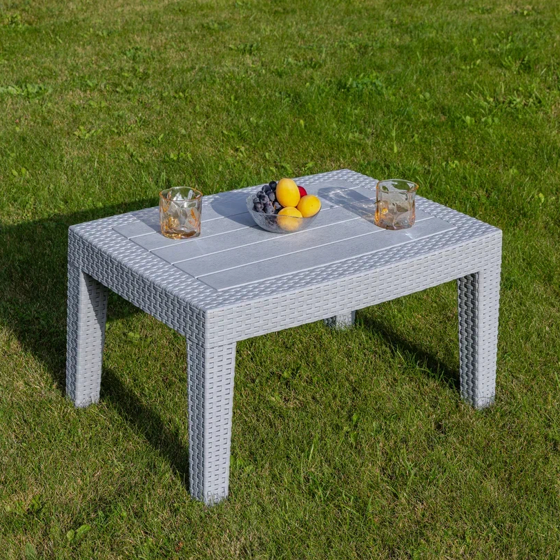 Кофейный столик Royal Family Lana 835-71 71x51x39 см светло-серый цвет LANA_table