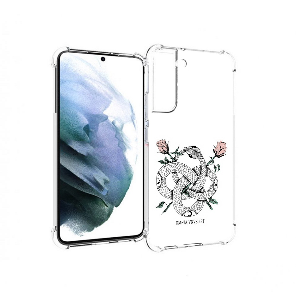 

Чехол MyPads Tocco для Samsung Galaxy S22 Plus нарисованная змея абстракция, Прозрачный, Tocco