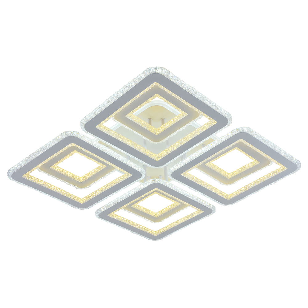 

Светодиодная люстра 8041/4+4 WHT C 216W+200W BL+YL, 8041/4+4 C