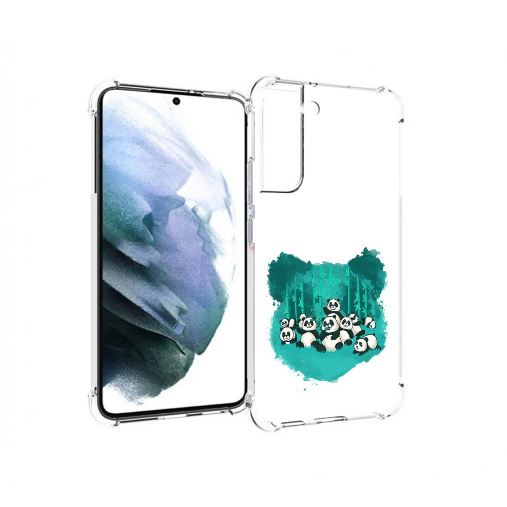 

Чехол MyPads Tocco для Samsung Galaxy S22 Plus нарисованные панды (PT226933.535.508), Прозрачный, Tocco