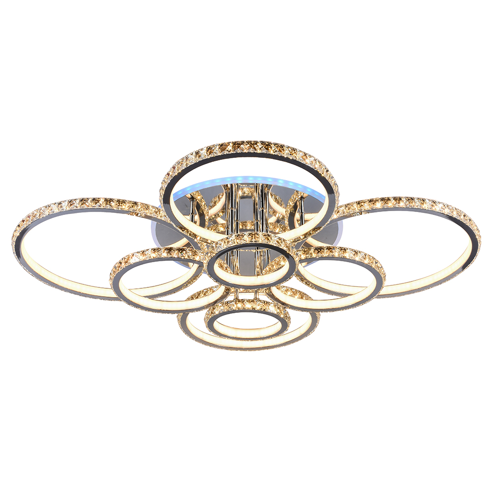 

Светодиодная люстра 8052/8 CHR 480W+11W RGB, 8052/8