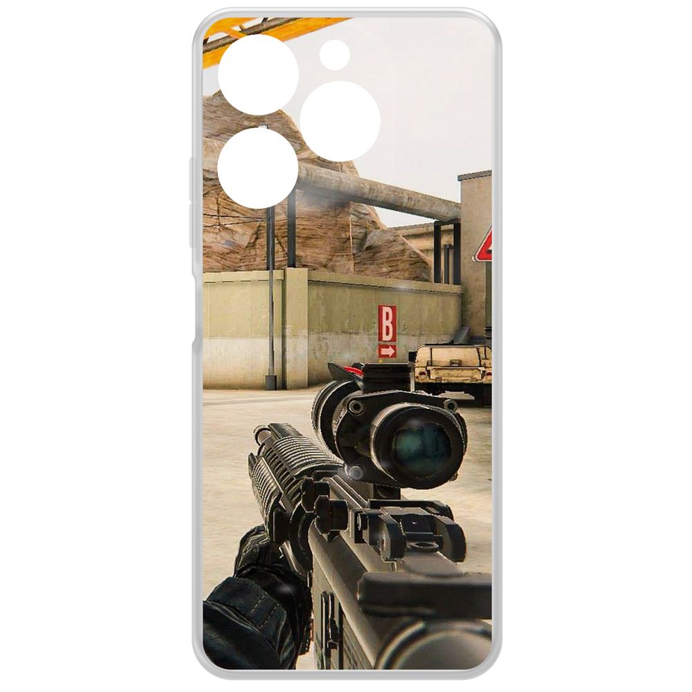 

Чехол-накладка Krutoff Clear Case Cтандофф 2 (Standoff 2) - Оптика для ITEL A70, Прозрачный