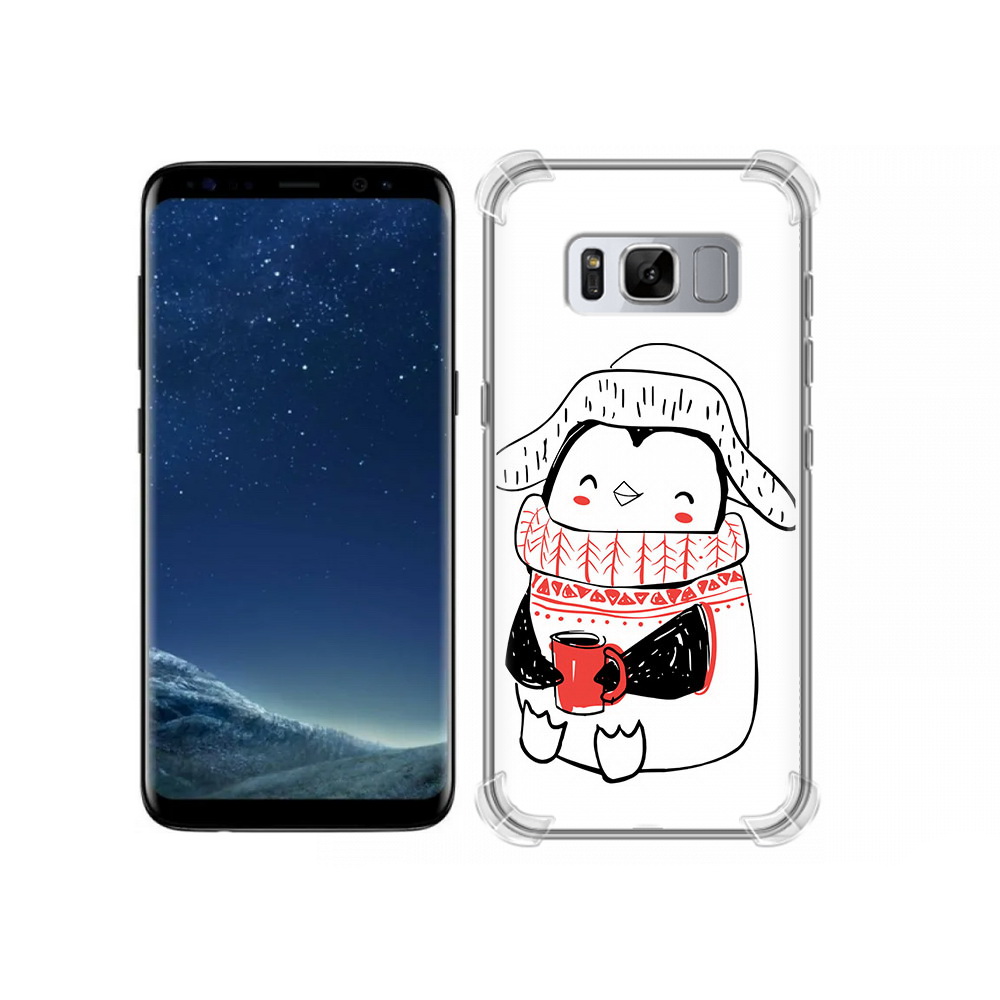 

Чехол MyPads Tocco для Samsung Galaxy S8 Милый пингвин (PT62300.601.115), Прозрачный, Tocco