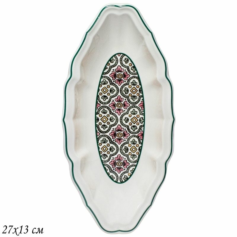 

Блюдо сервировочное овальное Дария Lenardi 27х13 см 205-241, Белый, Овальноне блюдо