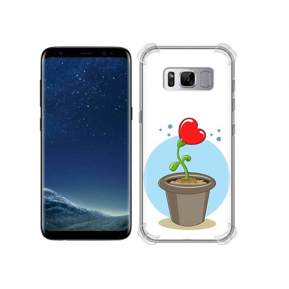 

Чехол MyPads Tocco для Samsung Galaxy S8 Растение любви 14 февраля (PT62300.601.145), Прозрачный, Tocco
