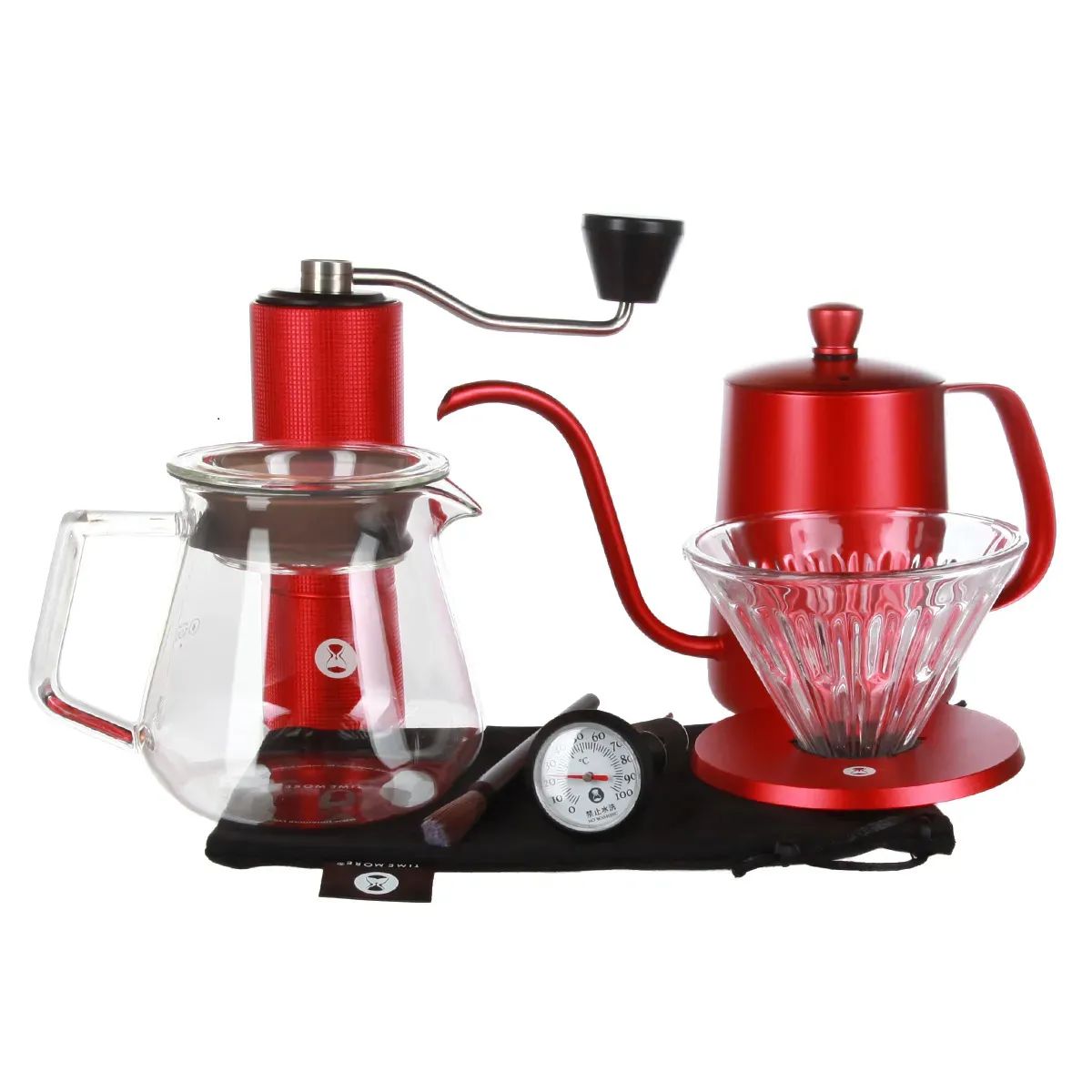 Набор для заваривания кофе Timemore C2 PourOver Set Fish03 Limited Festival Red 16900₽