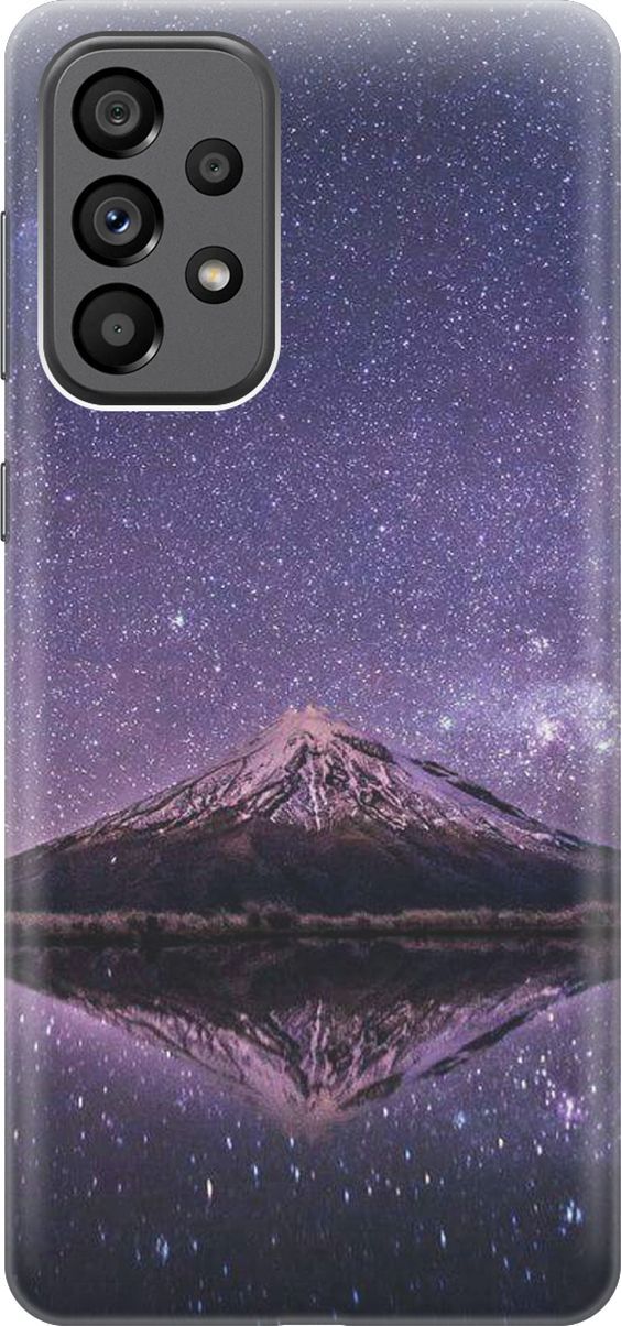 

Чехол на Samsung Galaxy A73 5G с принтом "Гора и звездное небо", Синий;фиолетовый, 10563