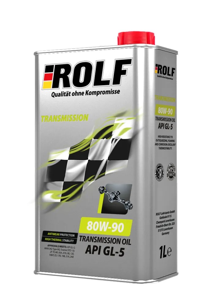 

ROLF Transmission 80W90 GL-5 1л (12шт/уп) пластик