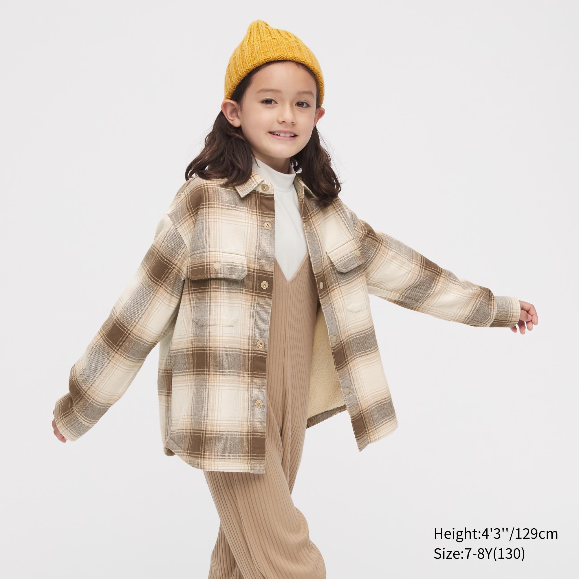 

Рубашка детская UNIQLO 451843, бежевый, 7-8Y(130), 451843