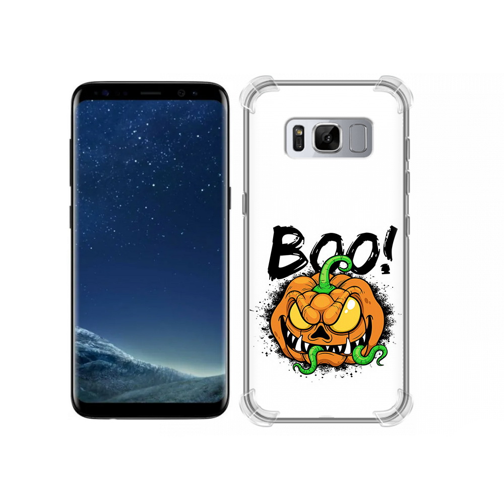 

Чехол MyPads Tocco для Samsung Galaxy S8 Хэллоуин бу (PT62300.601.193), Прозрачный, Tocco