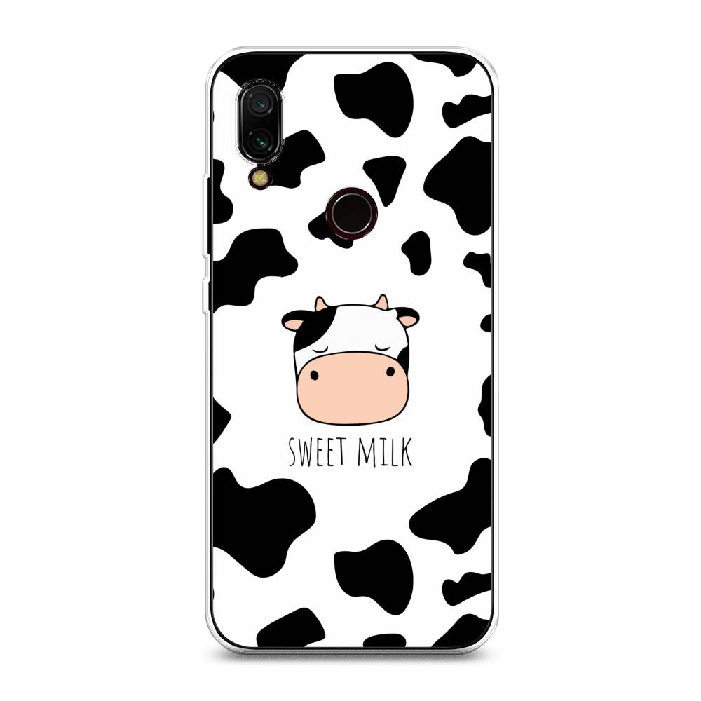 

Чехол на Xiaomi Redmi 7 "Sweet milk", Розовый;белый;черный, 35050-1
