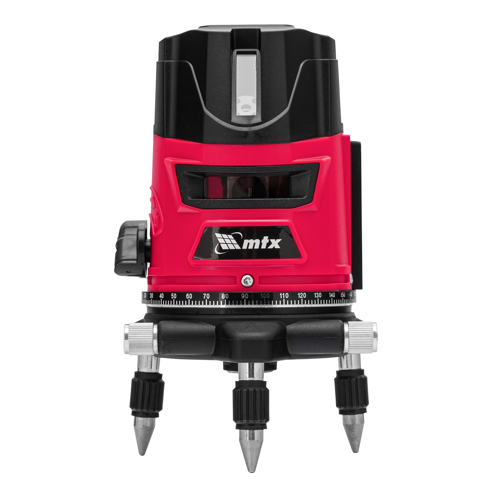 Лазерный уровень MTX CRL-30R, 30 м, красный луч, батарейки, резьба 5/8