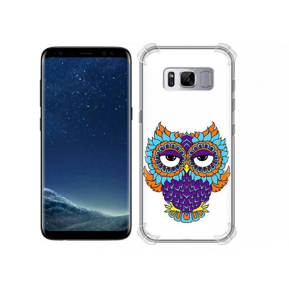 

Чехол MyPads Tocco для Samsung Galaxy S8 Цветная сова (PT62300.601.198), Прозрачный, Tocco