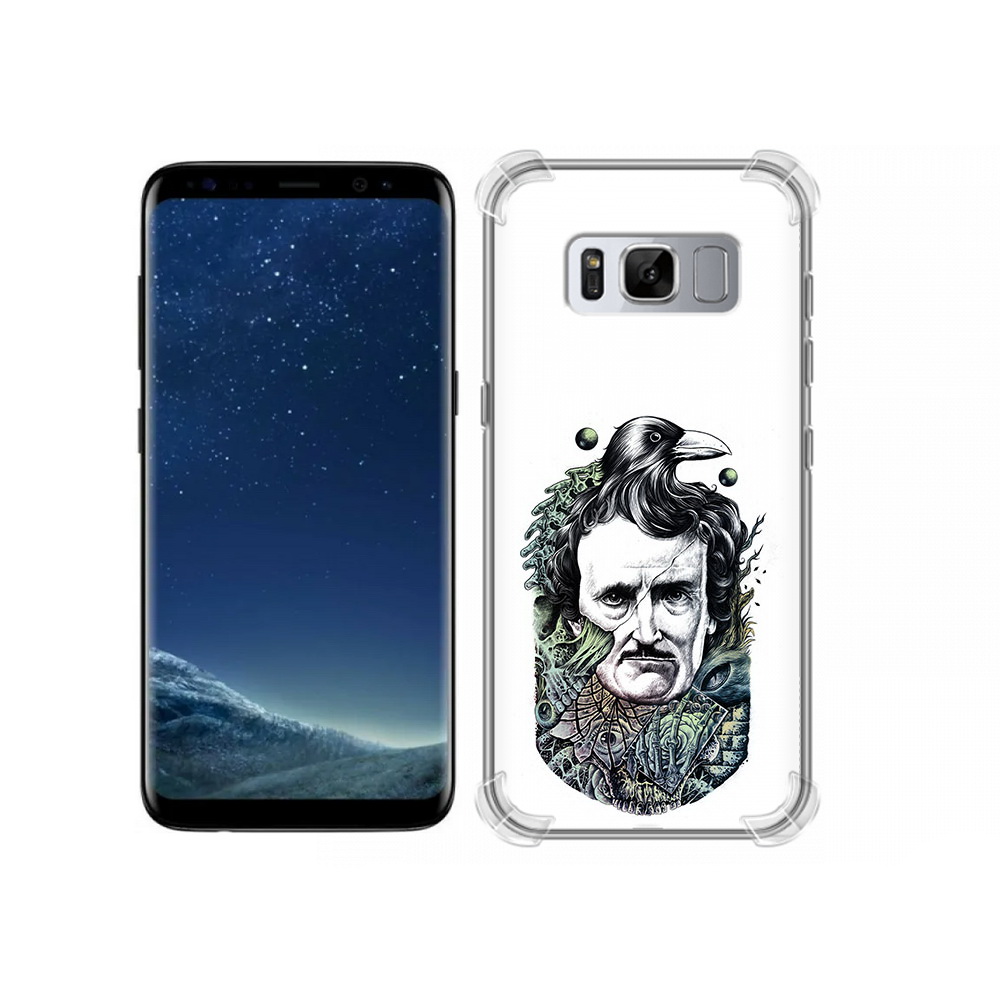 

Чехол MyPads Tocco для Samsung Galaxy S8 Эдгар Аллан с вороном (PT62300.601.203), Прозрачный, Tocco