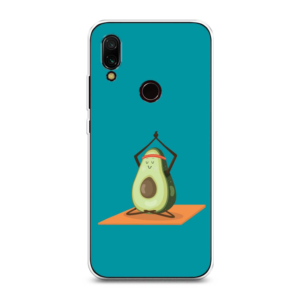 

Чехол на Xiaomi Redmi 7 "Расслабься с авокадо", Голубой, 35050-6