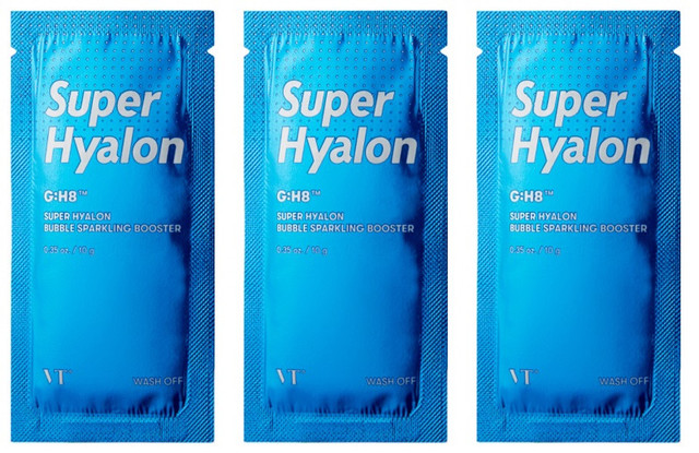 

Маска-пенка для лица VT Cosmetics SUPER HYALON BUBBLE SPARKLING BOOSTER 3шт