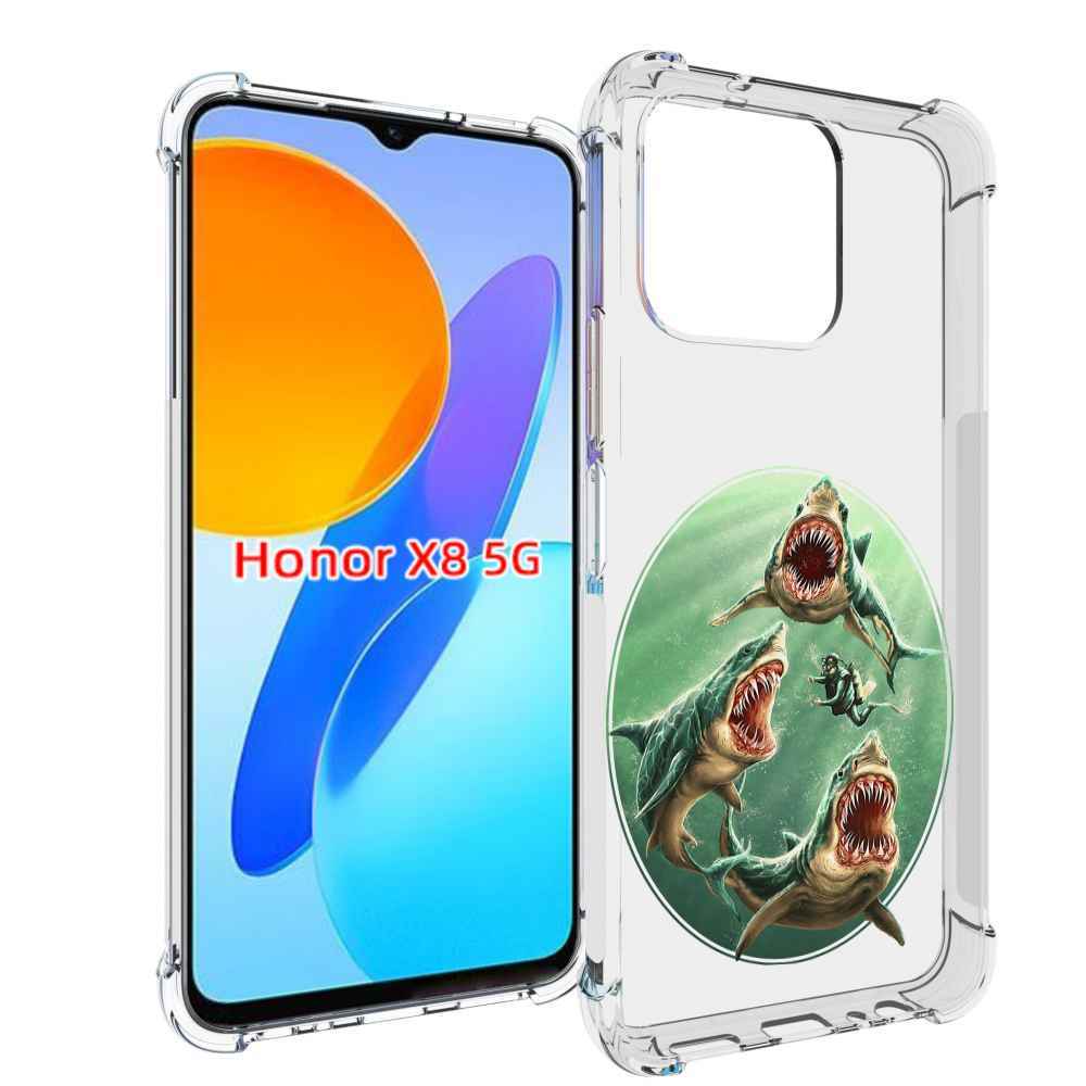 

Чехол MyPads синяя бездна для Honor X8 5G, Прозрачный, Tocco