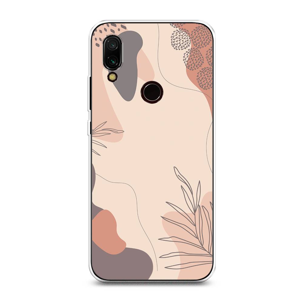 

Чехол на Xiaomi Redmi 7 "Нюдовые тона", Коричневый;серый, 35050-4