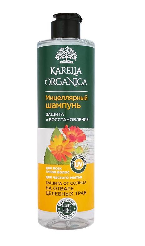 Мицеллярный шампунь Karelia Organica Защита и восстановление для всех типов волос 500 мл