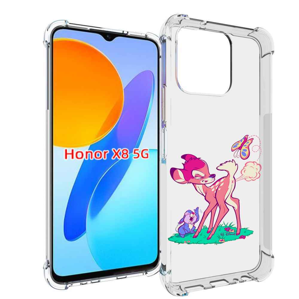 

Чехол MyPads смешной олененок для Honor X8 5G, Прозрачный, Tocco