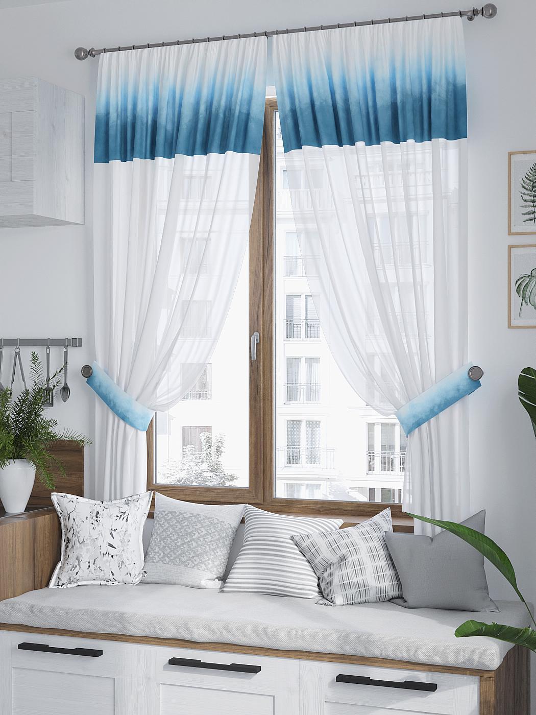 

Комплекты штор AT HOME Лимрикос высота 180 см, ширина 150 см, Белый, 529136